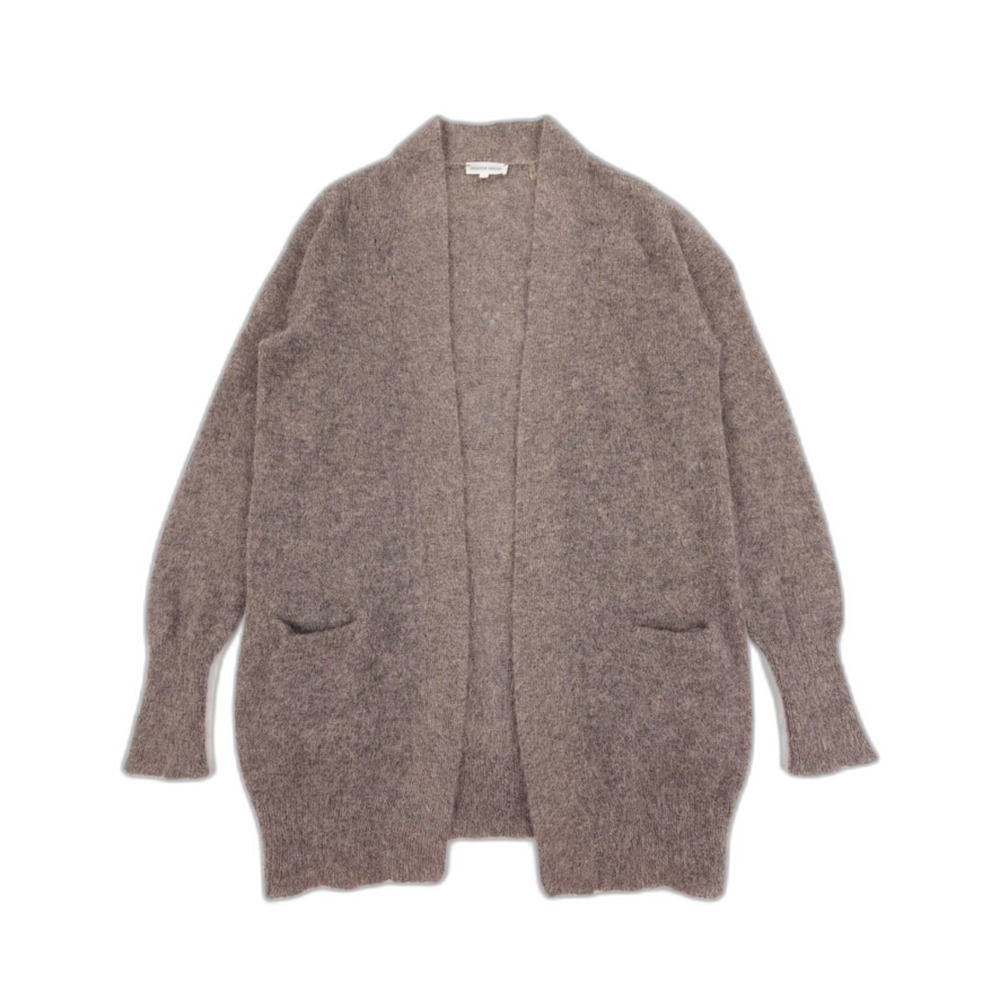 NEW Rebecca Taylor Alpaca Mohair Long Cardigan Minimal Quiet Luxury Boho Lounge